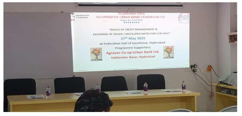 Report on One Day Training Programme on Basics of Credit Management and Exchange of Soiled/ Mutilated Notes for UCB Staff on 27.05.2025